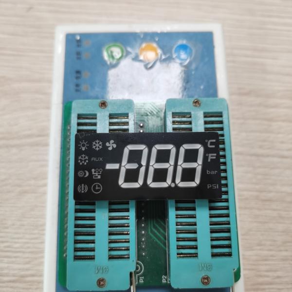 Display LED de sete segmentos de três dígitos personalizado para painel de controle de temperatura