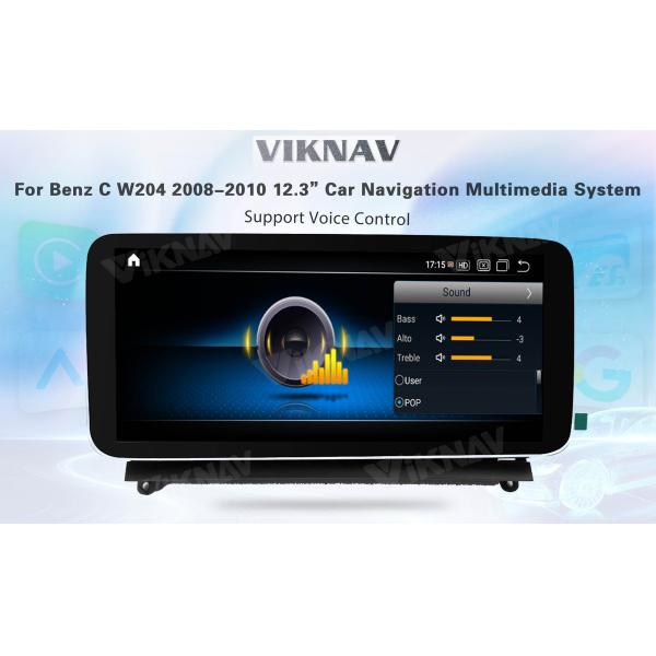 Viknav 12.3 дюймовый Android Car With Screen Multimedia Player для Mercedes Benz C Class W204 2008-2010 GPS 2Din NTG4.0