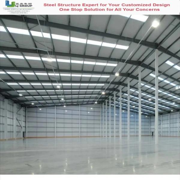 100mm PU Insulation Prefab Commercial Workshop Warehouse Mobile Modular Water Proof Metal Steel Frame Plant Construction