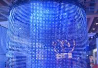 Ecrã de vídeo de malha LED suave impermeável RGB 50mm DMX512 160 graus para exibição interna