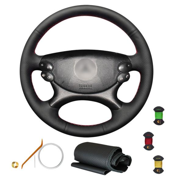 Custom Leather Steering Cover for Mercedes-Benz CLK 200 240 280 350 SL350 2004-2007