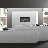 2025 Design Armoire de cuisine modulaire meubles en bois modernes garde-manger armoire de cuisine en laque blanche