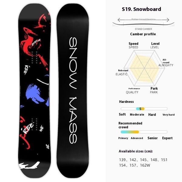 Eco-Friendly Snowboarding Gear Men Women Snowboard All-around Poplar Core Winter Sport Camber Set OEM ODM Services Skiing Ski