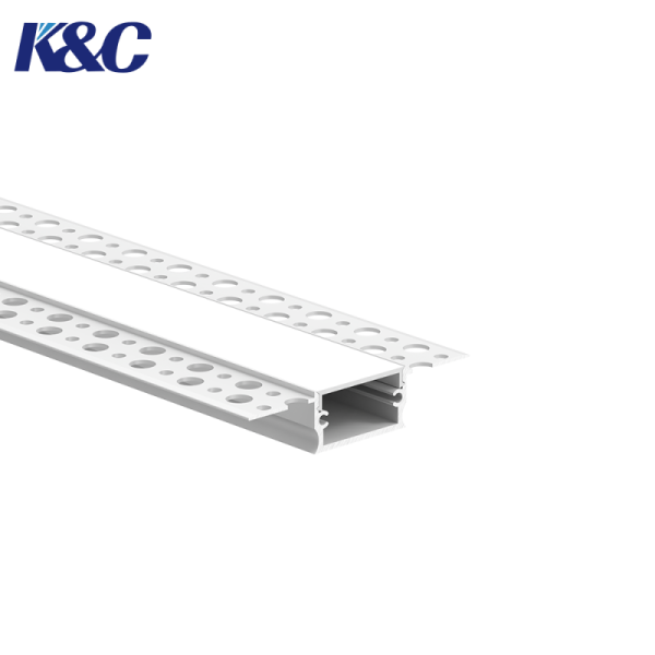 6063 Aluminum LED Profile W64.0 × H14.0mm with PCB Width up to 11.0mm for Recessed LED Strip Channel