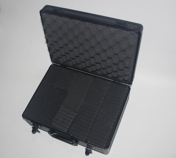 ABS Shinny Black Aluminum Camera Case , Professional Aluminum Camera Carrying Case