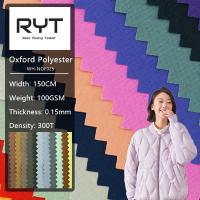 Tissu en nylon de revêtement mou du pongé 300T 100% Oxford pour le vêtement de voiture