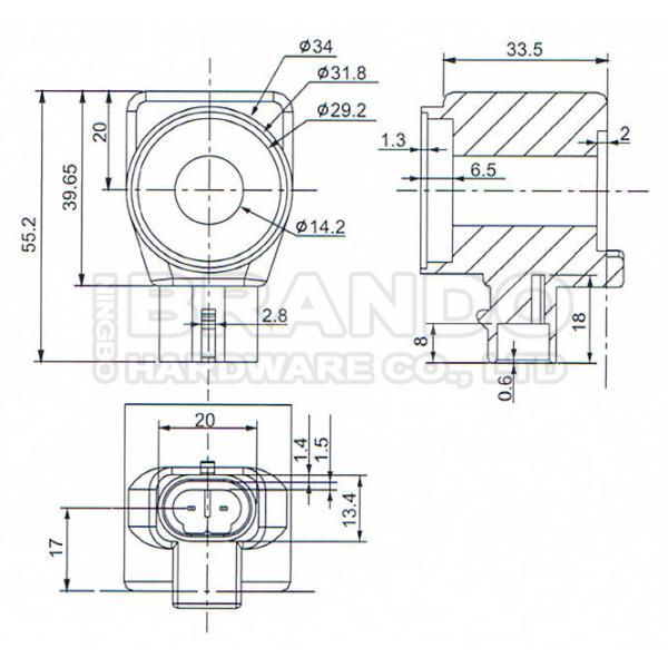 12VDC Solenoid Coil For BRC CNG Reducer EMER Solenoid Cylinder Valve