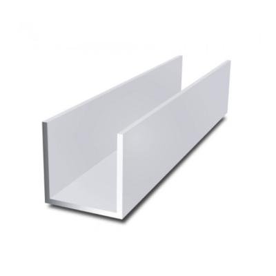 Aluminum 6063 Extrusion U Shaped Tube Aluminium U Channel Railing Profile
