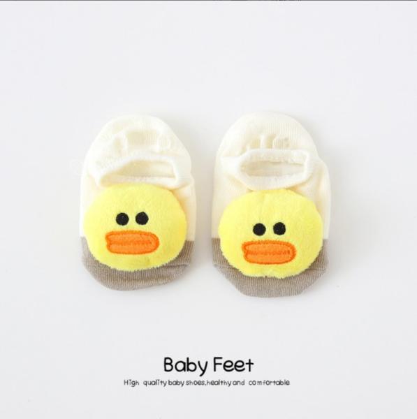 Hot sell summer baby bow socks with cute animal pattern anti-slip socks