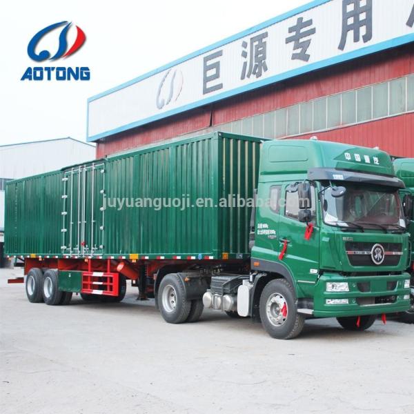 Sistema de travagem de dupla linha 13000X2500X1800MM Semi Drop Fence Log Box Truck Trailer