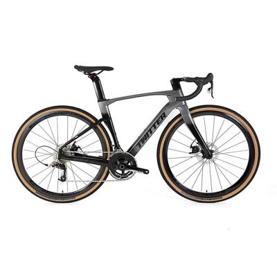 Bicicleta do cascalho da fibra do carbono 40C de 54CM com cabo escondido do freio de disco