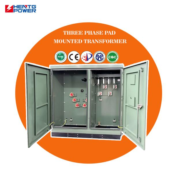 Compact Three Phase Pad Mounted Transformer Designed to Optimize Space and