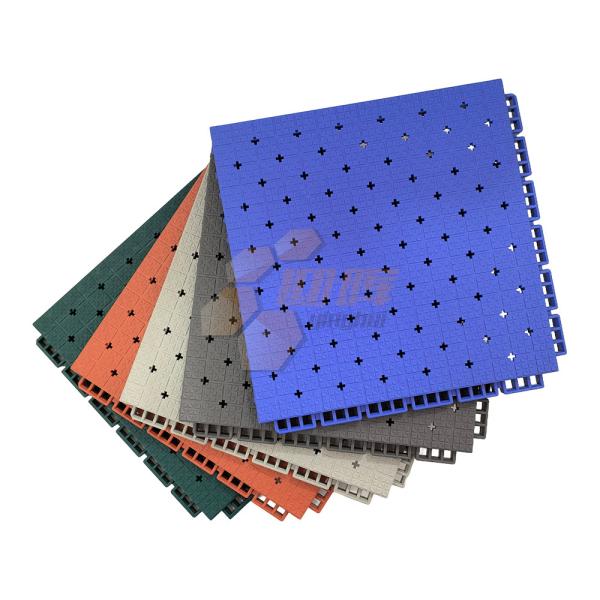 Durable Assembled Outdoor Sports Flooring For Basketball Tennis Badminton Resistant Courts