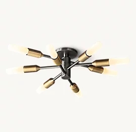 60w Crystal Flush Mount Luxury Ceiling Lights Полированная никелевая отделка