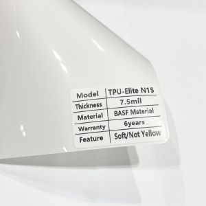 TPU-Elite N15 7.5Mil Hydrophilic Super High Gloss automotive paint protection film