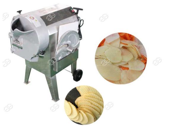 Corrugated Cucumber And Potato Slicer Machine Crinkle Chips  Easy Change Blade Henan GELGOOG