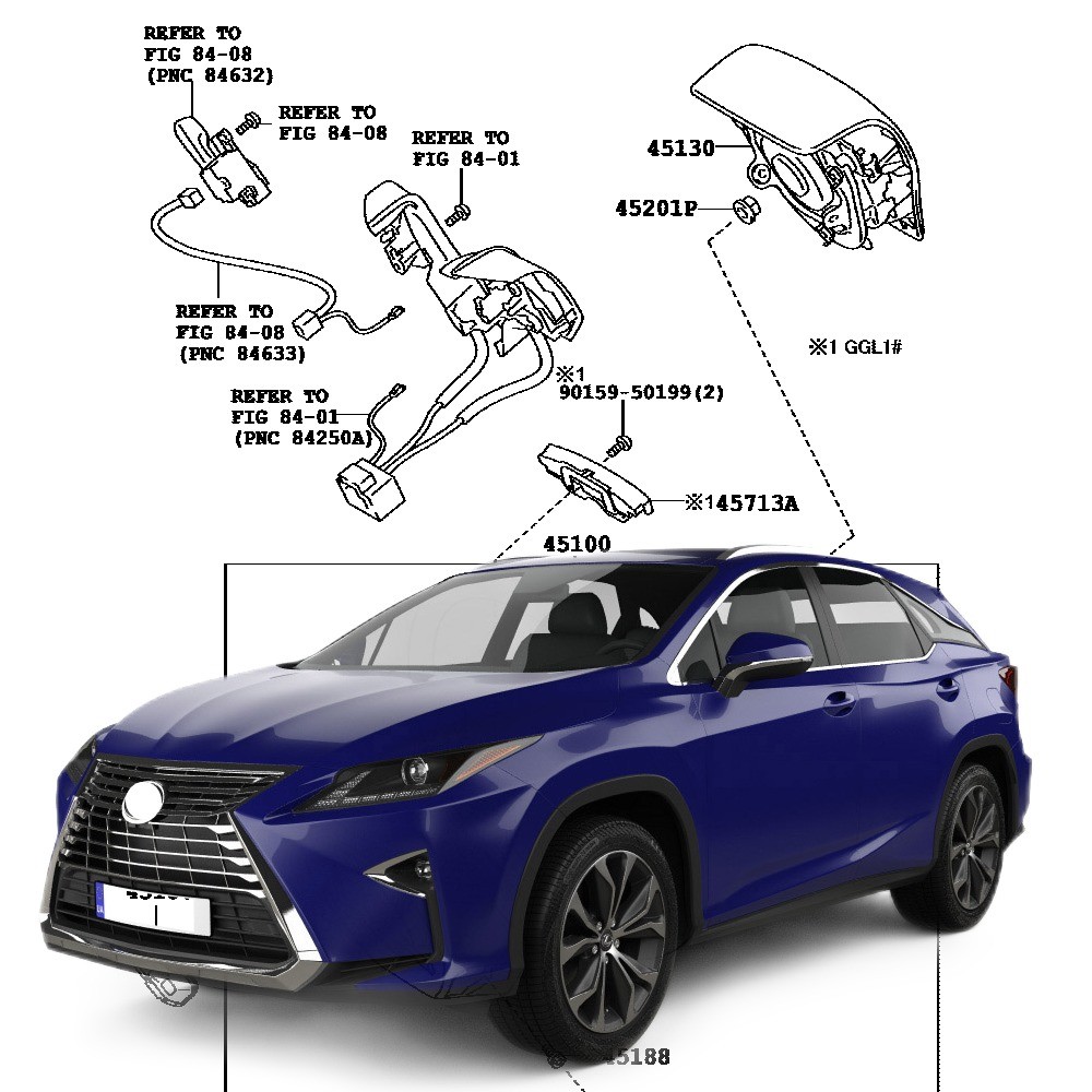 Full Range Other Auto Accessories for Toyota Corolla 2015-2023 ABS OEM NO 4513048330