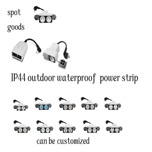 US EU FRENCH Standard Intelligent Outdoor Waterproof IP44 Plug Board