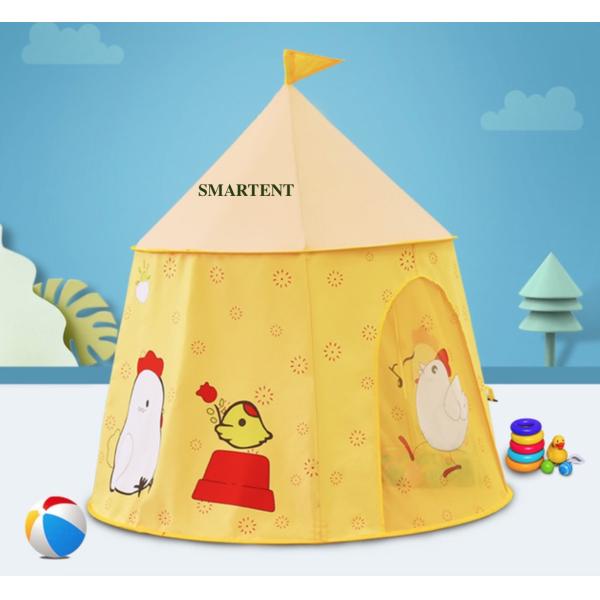 Small Polyester Tepee Pop Up Outdoor Camping Tents Kids Playing House H120XD116cm