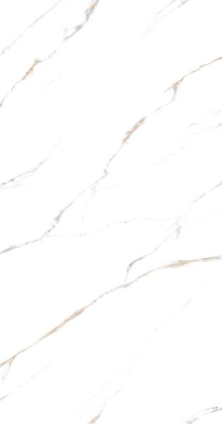 White Carrara Polished Sintered Stone Slab 1420x2700mm