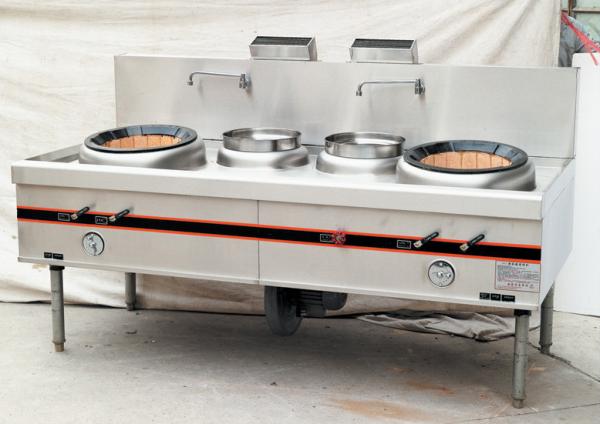 Brûleur commercial au gaz deux faisant cuire la gamme
