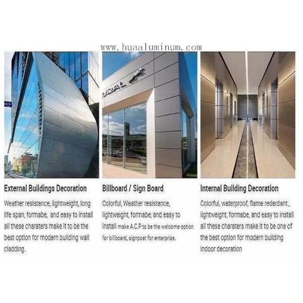 Fire Resistant 2000mm Alucabond Panel ACP Building Material Outdoor