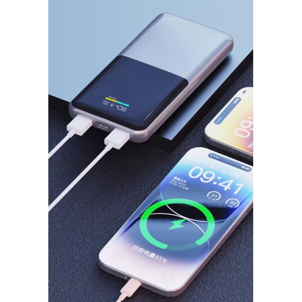 10000mAh Large Capacity Battery Pack , Super Fast Charging Power Bank With Data Display