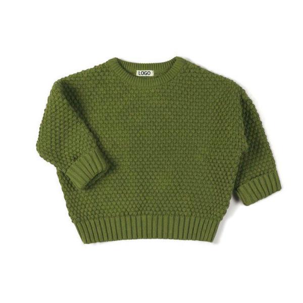 Winter Baby sweaters clothes knitted design custom logo chunky knit baby sweater kids boy