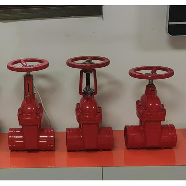 DN100 cast iron ANSI grooved end gate valve supplier