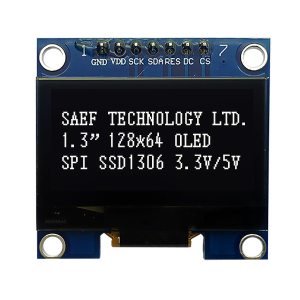 Интерфейс OLED SPI показывает 1,3 Pin дюйма OLED I2c 7 с SH1106 водителем IC