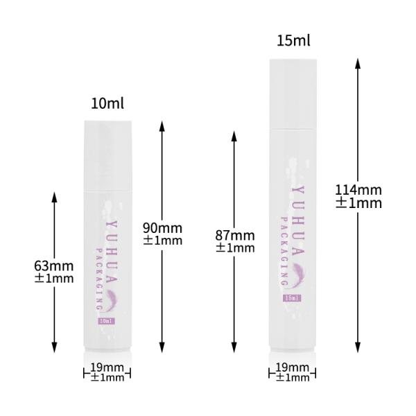 крен 10ml 15ml PP пластиковый на логотипе бутылки белым подгонянном цветом