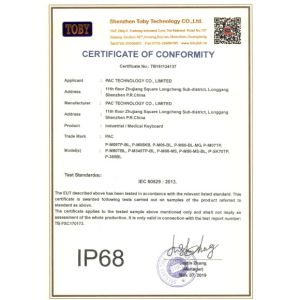 Shenzhen PAC Technology Co., Ltd Certifications