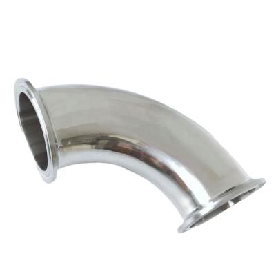 RTS Tubo de Cotovelo Sanitário Adaptado 90 Graus Cotovelo Conexão de Grampos de Aço Inoxidável 90 Graus