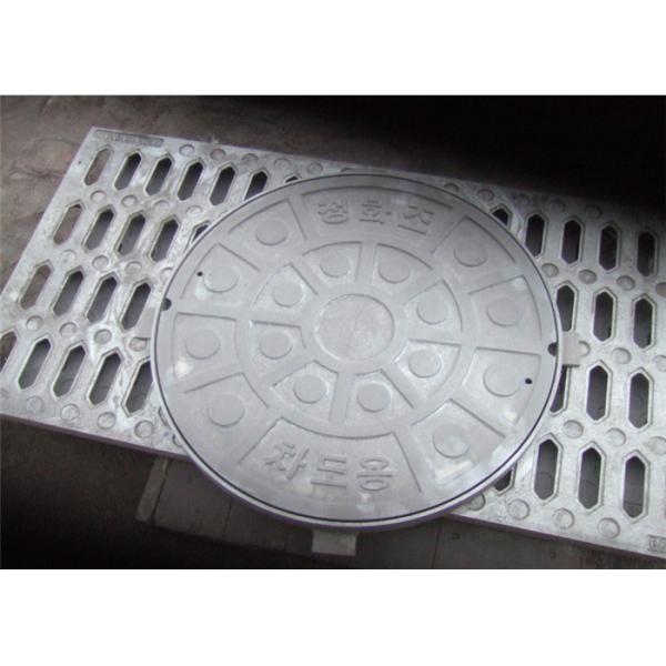 OEM Ductile Iron Round Inspection Cover Cast Iron Manhole Cover With Frame