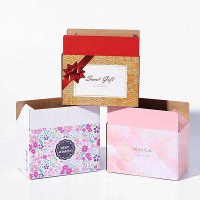 Custom Eco Friendly Tear Off Strip Express Shipping Box Paper Clothing Packaging Box