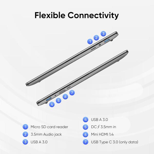 3.60 GHz Windows Laptop Computer 180Angle Opening HD IPS Display Gaming Pc Laptop