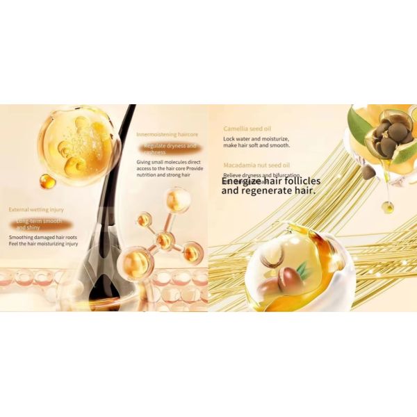 Lightweight OEM Hair Essence Polish Oil Gentle Non Irritating Smooth Hair Long Lasting Scent Hair Color Manufacturer