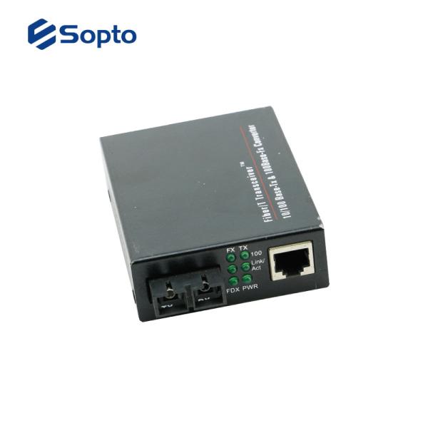 10/100M Data Rate Fiber Media Converter External Power Supply 220V AC