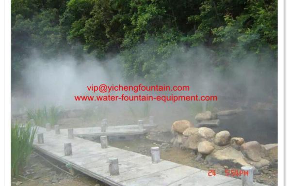 Outdoor Fogging System Water Fountain Project For Hot Spring Project