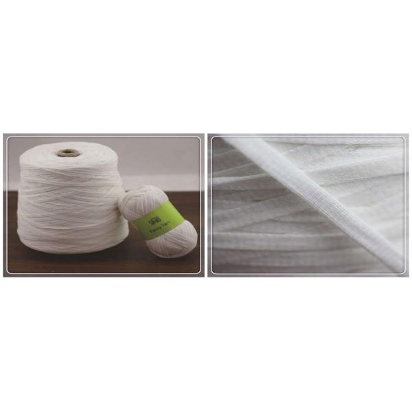 Fio tubular Eco macio do fio branco cru da cavidade do algodão de Coreless amigável