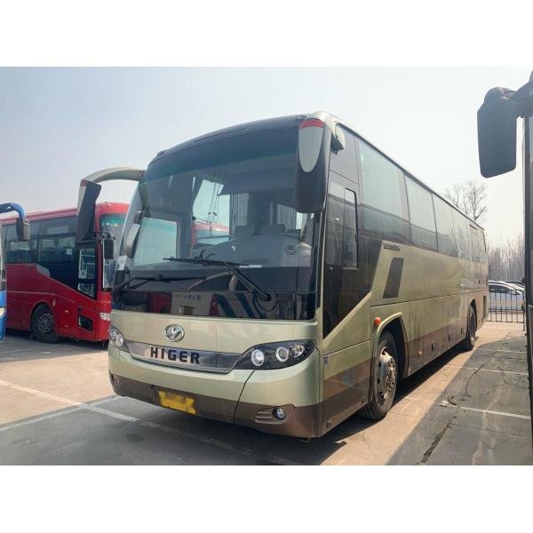 LHD Rear Engine Higer Brand Model KLQ6115 Passenger Bus Steel Chassis Used Coach Bus 53 Seats