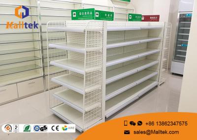 Capacidade de carga opcional da cremalheira de exposição da gôndola do shelving da gôndola do retalho da cor grande