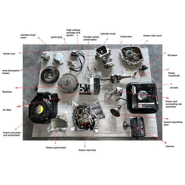 13HP 487CC 4 Stroke 192F Diesel Engine Horizontal Crankshaft Air Cooled Recoil Engine