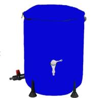 250L de bâches en PVC pliable réservoir de collecte d'eau de pluie Arrosage d'arbres nouvellement plantés