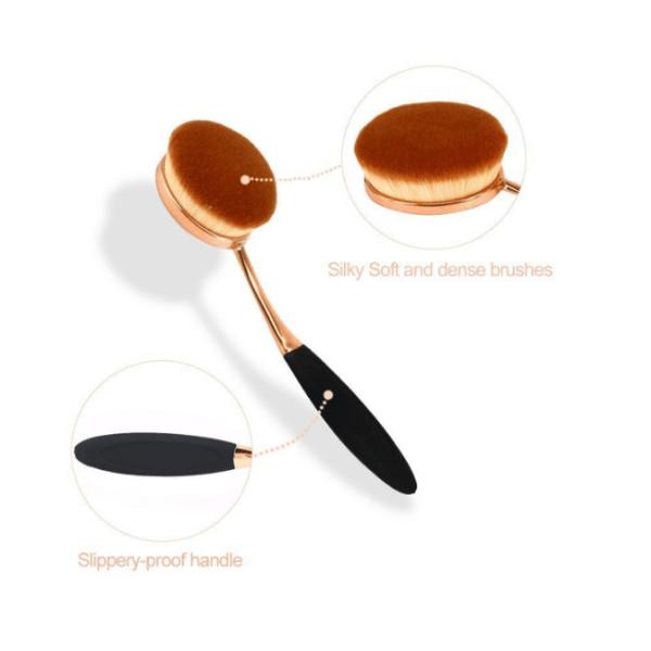 Beauty Toothbrush Looking Makeup Brushes Rose Gold Face Makeup Brush Set