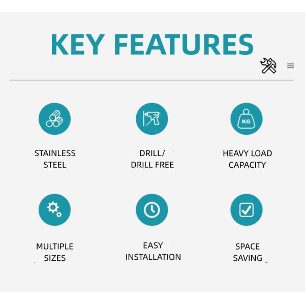 Europe Design Hotel Bathroom Shower Accessories 4 Piece Shower Set 304SS