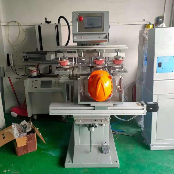 Safety Helmet Pad Printer Machine 0.4-0.6Mpa 2 Color semiautomatic