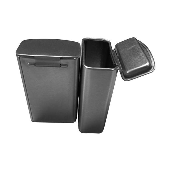 Recipientes redondos pequenos da lata de lata dos doces da fantasia com a tampa interna empilhável