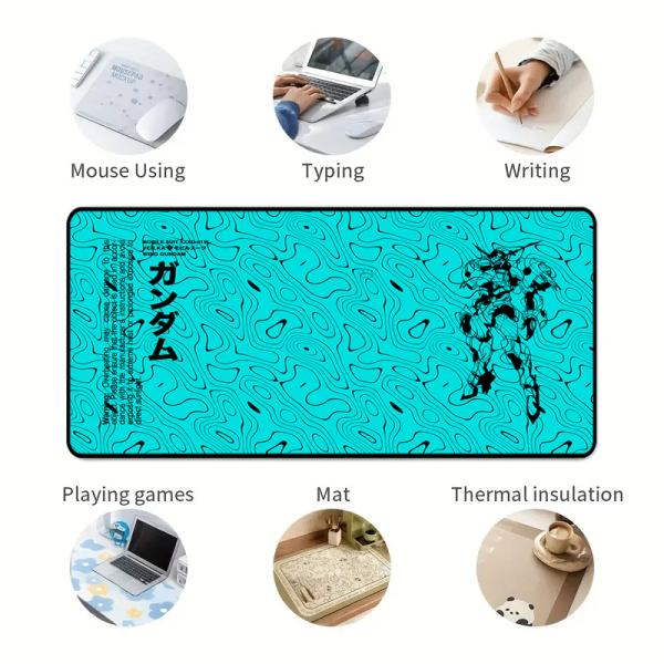 Custom Sublimation Logo XL XXL Large Computer Keyboard Deskpads with Rubber Mouse Pad