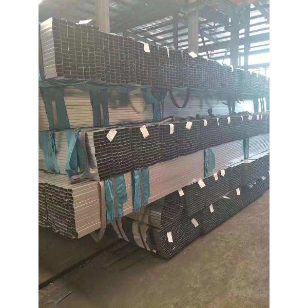 Stuctural Rectangular Metal Pipe , Flat End Welding Rectangular Tubing